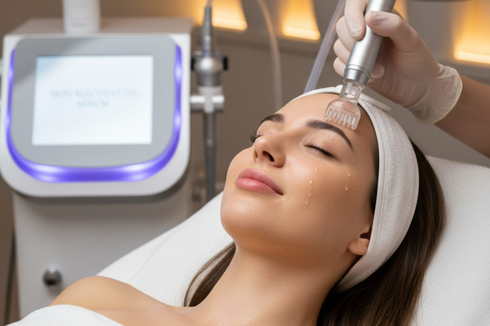 Hydra facial with head massage